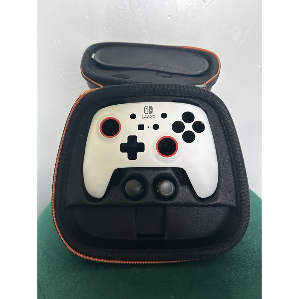 PowerA White & Red Pro Nintendo Switch Controller  *COVER & CASE ONLY*